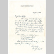 Letter from Carl Snyder to Hotty Okine, August 23, 1944 (ddr-csujad-5-70)