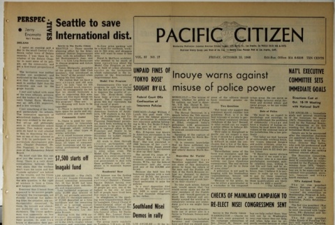 Pacific Citizen, Vol. 67, No. 17 (October 25, 1968) (ddr-pc-40-43)