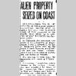 Alien Property Seized On Coast (February 25, 1944) (ddr-densho-56-1030)