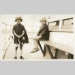 Nisei children on a boat in Sunday clothes (ddr-densho-182-83)
