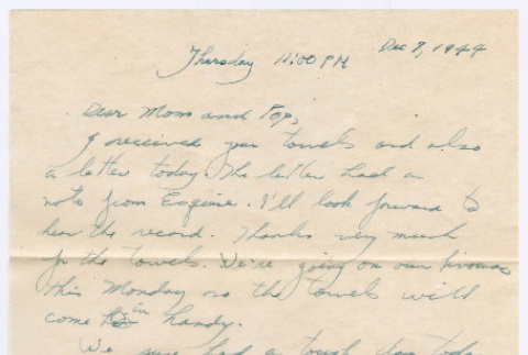 Letter from Tadashi Ishida to Mr. & Mrs. Y Ishida (ddr-densho-535-90)
