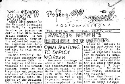 Poston Chronicle Vol. XIII No. 29 (July 7, 1943) (ddr-densho-145-355)