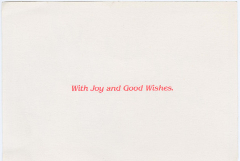 Christmas card with three teens (ddr-densho-430-272)