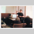Tom Ikeda giving presentation at a Densho Open House 1 (ddr-densho-506-23)