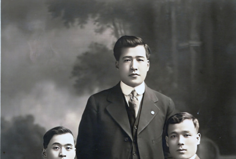 Ryohei Hirabayashi, Tetsuo Komai, and Kunihiko Matsushita (ddr-densho-474-149)