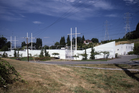 Power lines at Creston Substation (ddr-densho-354-1324)