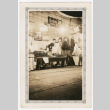 Four men standing at fruit stand photo (ddr-densho-540-20)