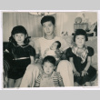 Saburo Nakahara with nieces and nephews (ddr-densho-477-227)