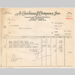 Invoice from A. Carbone & Company (ddr-densho-319-501)