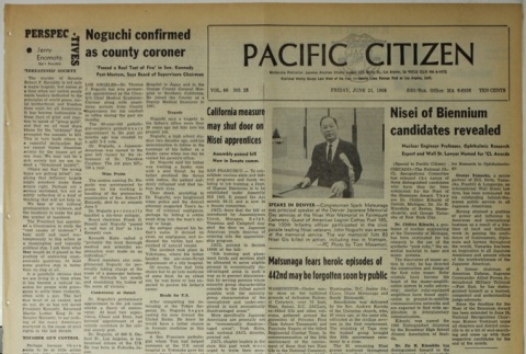 Pacific Citizen, Vol. 66, No. 25 (June 21, 1968) (ddr-pc-40-25)
