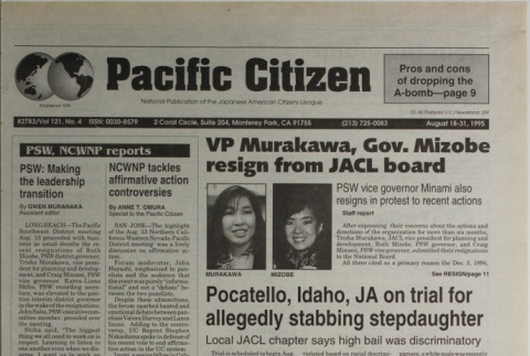 Pacific Citizen, Vol. 121, No. 4 (August 18-31, 1995) (ddr-pc-67-16)