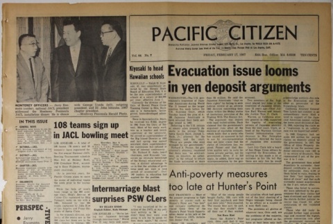 Pacific Citizen, Vol. 64, No. 7 (February 17, 1967) (ddr-pc-39-7)