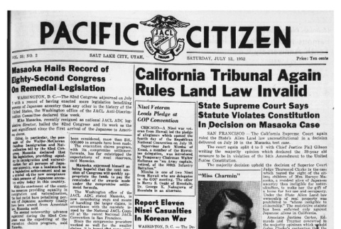 The Pacific Citizen, Vol. 35 No. 2 (July 12, 1952) (ddr-pc-24-28)