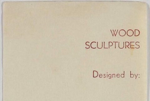 Tag with care instructions for Teak sculptures (ddr-densho-424-436)