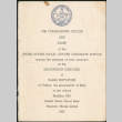 Graduation invitation for United State Naval Office Candidate school, Class Sixty-Four (ddr-densho-523-374)