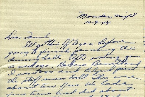 Letter from a camp teacher to her family (ddr-densho-171-60)