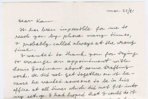 Letter from Gunter Arndt to Kaneji Domoto, c/o Geo. Lockwood (ddr-densho-329-1155)