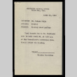 Memo from the Hearing Committee, Community Council Office, Heart Mountain, to Mr. Satoru Saijo, April 20, 1944 (ddr-csujad-55-927)
