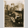 Woman seated on sofa (ddr-densho-426-1511)