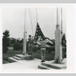 American flag lowered at the closing of Camp Younghans (ddr-densho-1007-125)