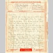 Letter from Shirley Cobb, [volunteer], American Red Cross, to Kune Hisatomi, Pfc., U.S. Army, [July 27, 1945?] (ddr-csujad-1-1)