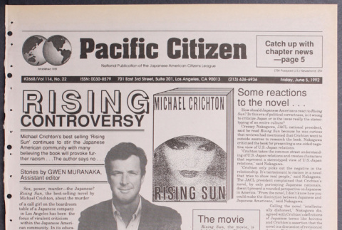 Pacific Citizen, Vol. 114, No. 22 (June 5, 1992) (ddr-pc-64-22)