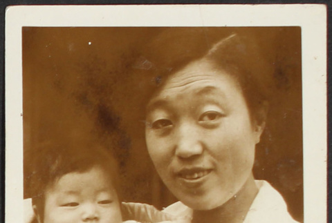 Iku Takahashi and baby (ddr-densho-355-759)