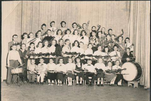 Group portrait of school orchestra (ddr-densho-523-258)