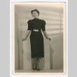 Woman in black dress (ddr-densho-545-15)