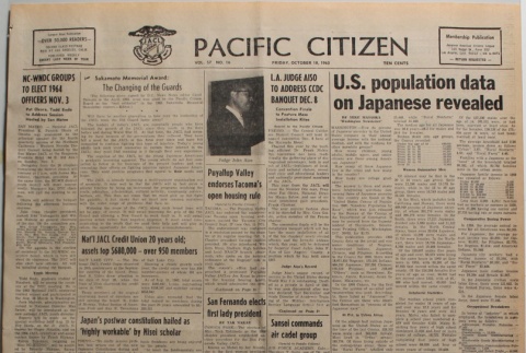 Pacific Citizen, Vol. 58, No. 16 (October 18, 1963) (ddr-pc-35-42)