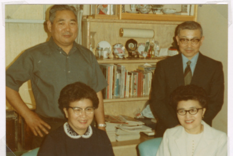 Takeo and Mitzi Isoshima with Omoto parents (ddr-densho-477-420)
