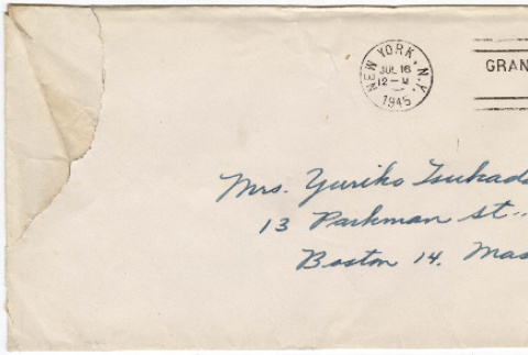 Letter to Yuri Tsukada from Richard Tsukada (ddr-densho-356-476)