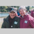 Eiichi Yamashita with Linda Hofstad at an oyster event (ddr-densho-296-120)
