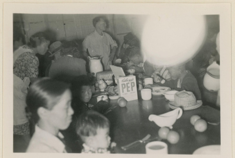 Crowd eating breakfast (ddr-densho-37-908)