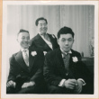 Henri Takahashi in center with Masao Yabuki and Taro Katayama (ddr-densho-410-531)