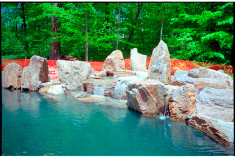 Pool with rocks (ddr-densho-377-2600)