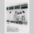 Students outside Butte commerce room (ddr-densho-37-2119)