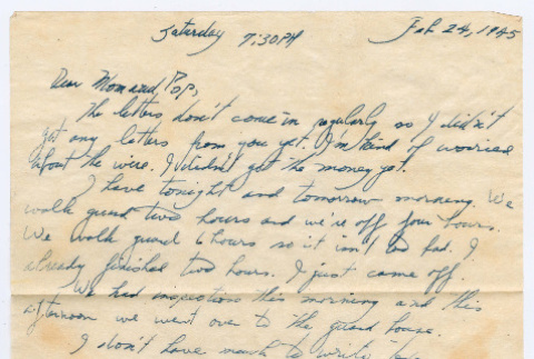 Letter from Tadashi Ishida to Mr. & Mrs. Y Ishida (ddr-densho-535-145)