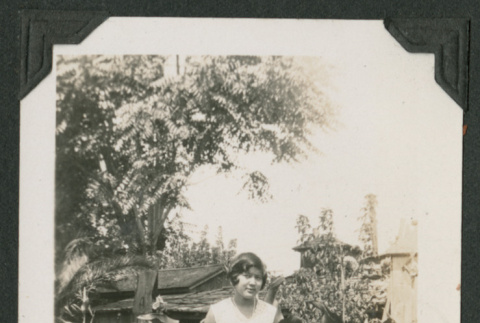 woman in garden (ddr-densho-378-602)