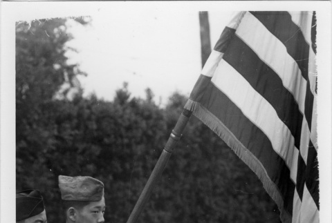 Boy Scouts holding the flag (ddr-densho-114-748)
