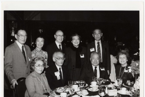 Yasui siblings and spouses at award ceremony for Minoru Yasui (ddr-densho-259-641)