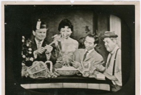 Mary Mon Toy on the Jack Paar show, with envelope (ddr-densho-367-304)