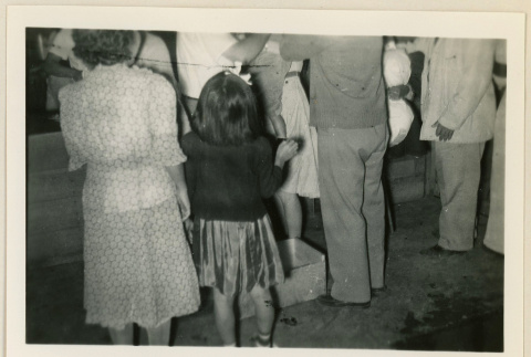 Woman and girl at send off (ddr-densho-37-909)