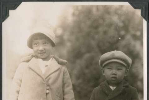 Two children holding hands (ddr-densho-483-543)