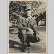 Signed photograph of a soldier in uniform (ddr-manz-10-111)
