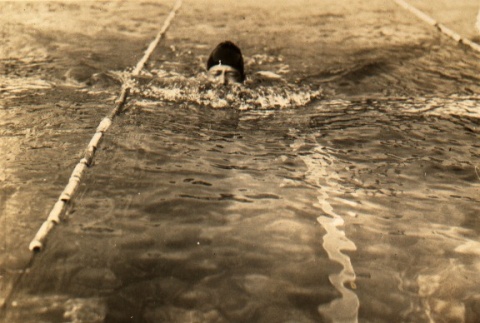 Hideko Maehata swimming breaststroke (ddr-njpa-4-693)