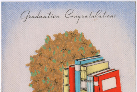 Graduation card to Ruby Sato from Mr. & Mrs. Louis Bianco (ddr-densho-484-37)