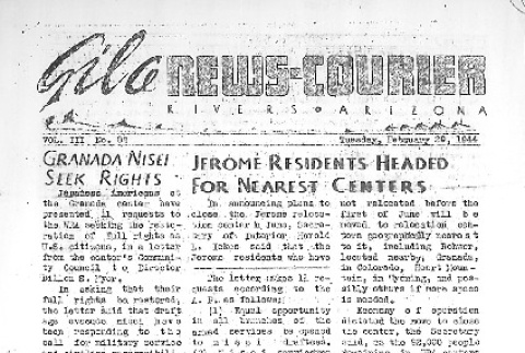 Gila News-Courier Vol. III No. 82 (February 29, 1944) (ddr-densho-141-237)