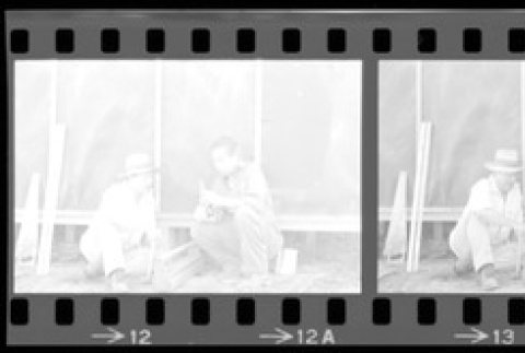 Negative film strip for Farewell to Manzanar scene stills (ddr-densho-317-259)