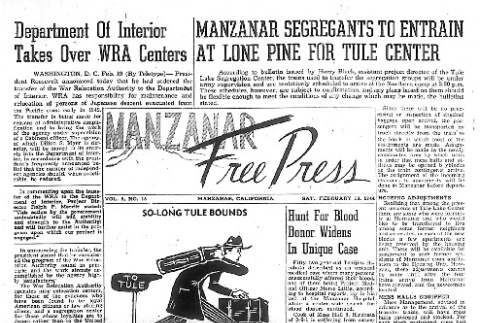 Manzanar Free Press Vol. 5 No. 15 (February 19, 1944) (ddr-densho-125-212)